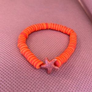 Orange starfish bracelett